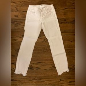 PAIGE White Skinny Jean Ankle/Crop